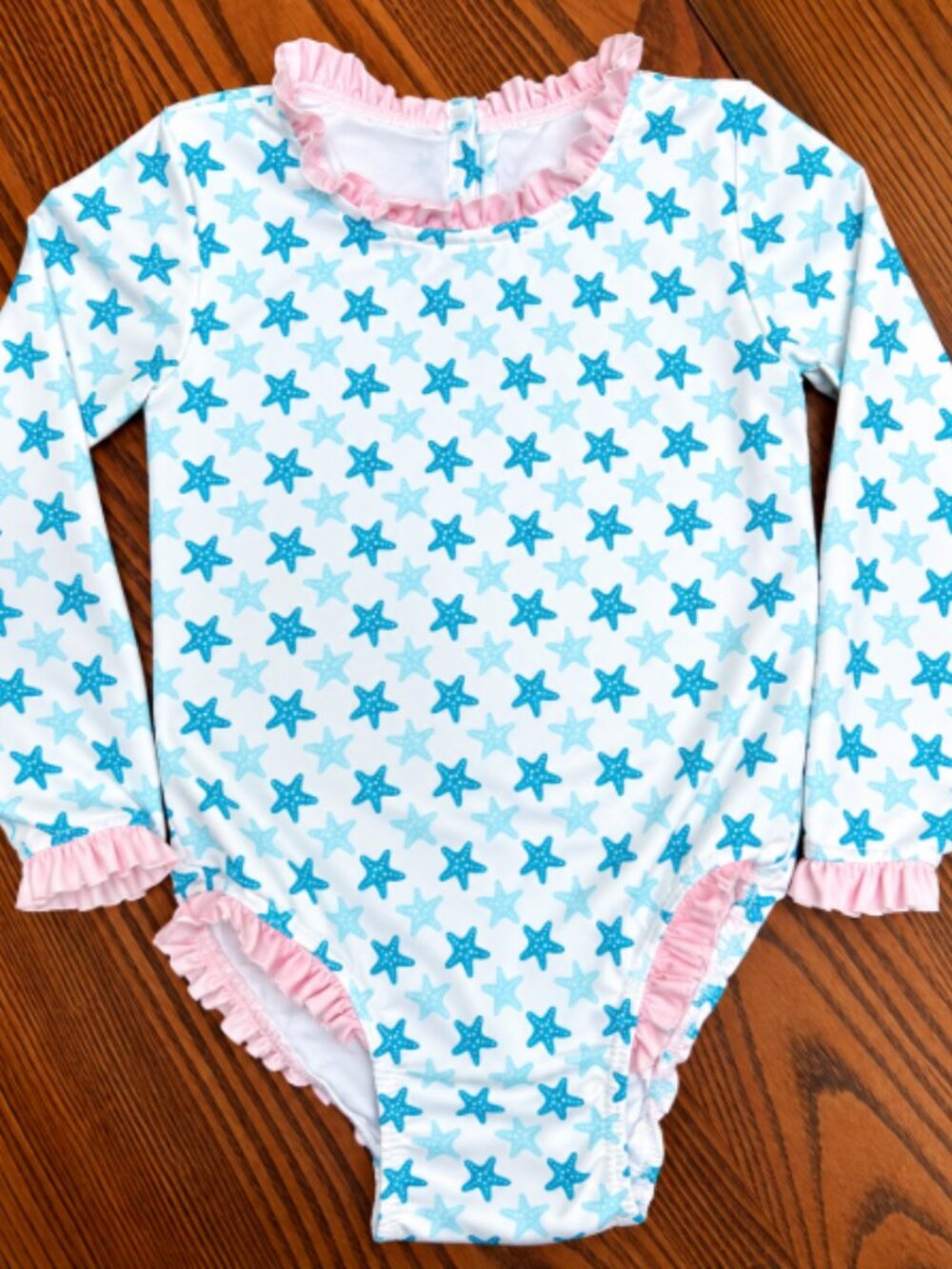 🩵 Like New James & Lottie 24M Starfish Swimsuit | Long Sleeve